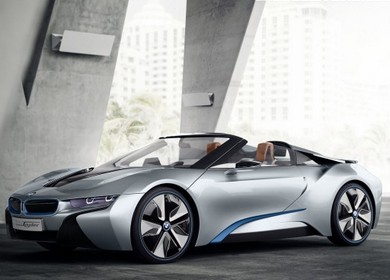 BMW i8 Spyder concept 2013 - удивительно мощный автомобиль
